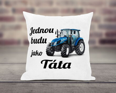 Polštář Budu jako táta traktor