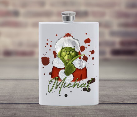 Placatka bílá Grinch se jménem