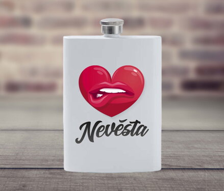 Placatka bílá Nevěsta srdce