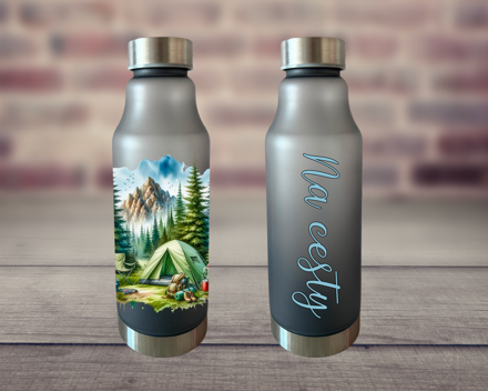 Plastová lahev na vodu Kempování