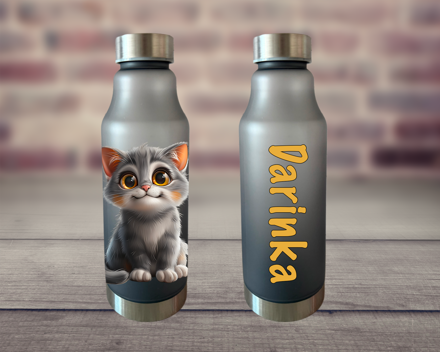 Plastová lahev na vodu Kočky