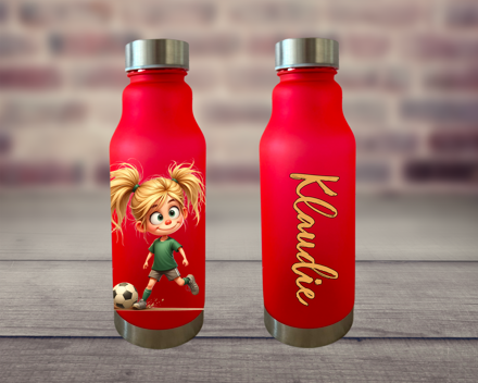 Plastová lahev na vodu Malá fotbalistka