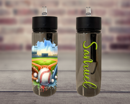 Plastová lahev s pítkem Baseball