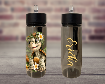 Plastová lahev s pítkem Kreslená Želva