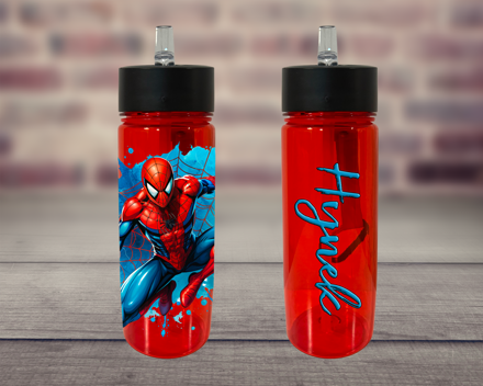 Plastová lahev s pítkem Pavoučí muž Plastová lahev s pítkem Pavoučí muž