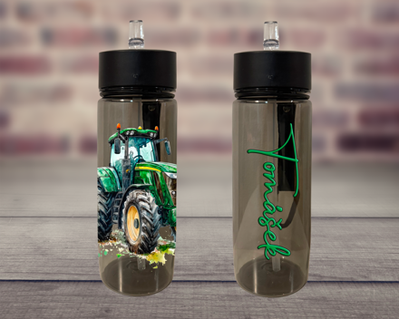 Plastová lahev s pítkem Traktory