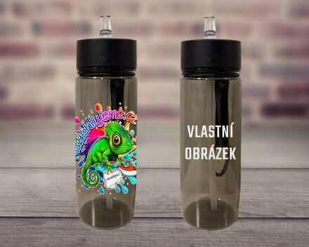 Plastová lahev s pítkem VLASTNÍ OBRÁZEK