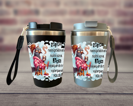 Pohárek na kávu Vyčerpaný holub ONA Pohárek na kávu Vyčerpaný holub ONA