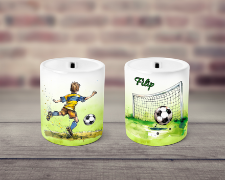 Pokladnička keramická Fotbal