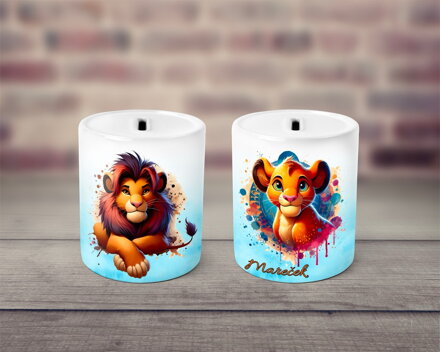 Pokladnička keramická Lvíček