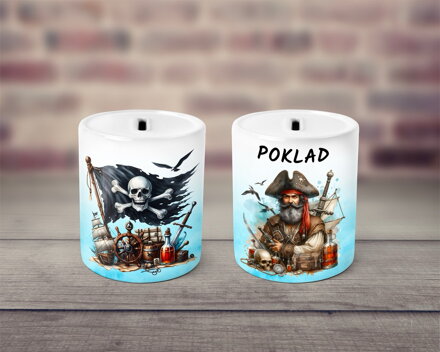 Pokladnička keramická Piráti