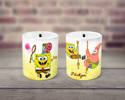 Pokladnička keramická Spangebob