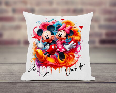 Polštář Mickey a Minnie