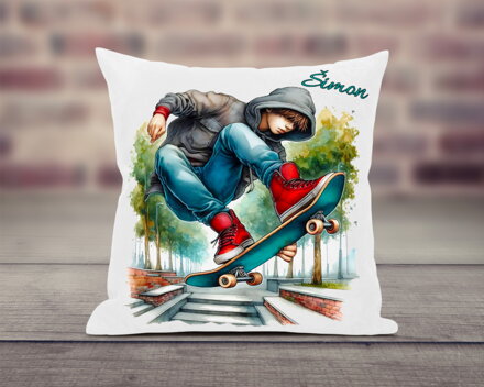 Polštář Kluk skateboard 