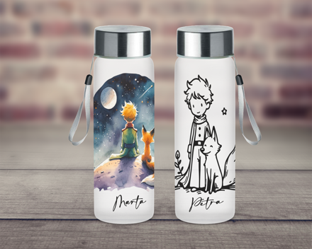 Skleněná lahev Malý princ