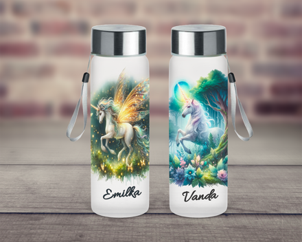 Skleněná lahev Unicorn