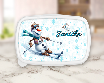 Plastový box 2 Sněhuláček