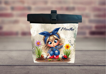 Taška na kolo Holčička na zahradě