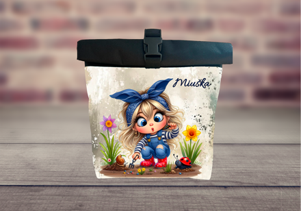 Taška na kolo Holčička na zahradě