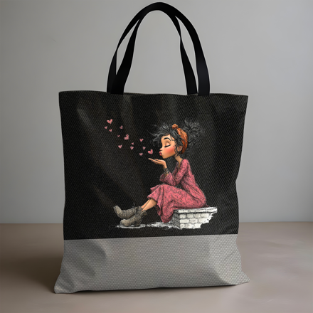 Skládací taška Girl love PINK