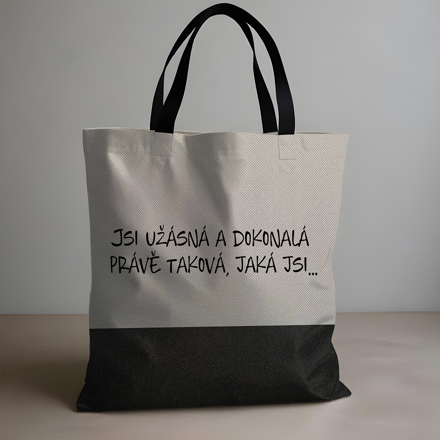 Skládací taška Jsi úžasná a dokonalá