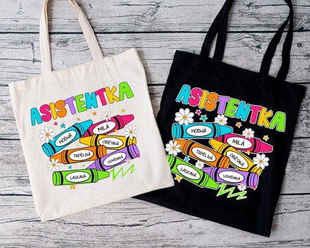 Bavlněná taška Asistentka pastelky