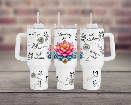 Maxi cestovní hrnek Jóga