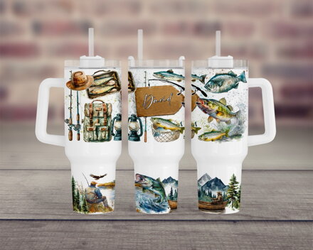 Maxi cestovní hrnek Rybaření 2