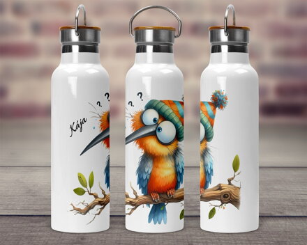 Termoska s bambusovým víčkem Bird