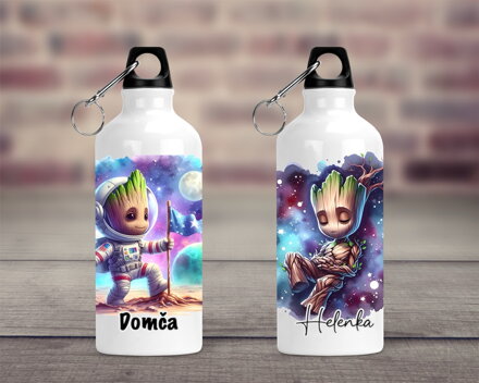 Cestovní hliníková lahev Vesmírný G