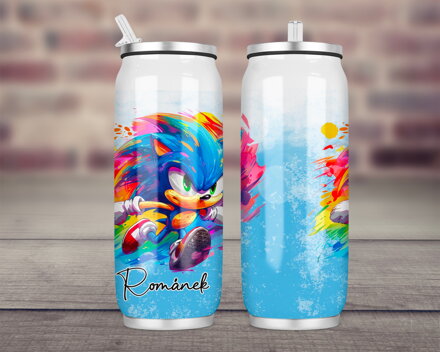 Termoska Coca-Cola celopotisk Modrý ježek