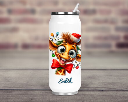 Termoska Coca-Cola Vánoční Crazy Žirafa