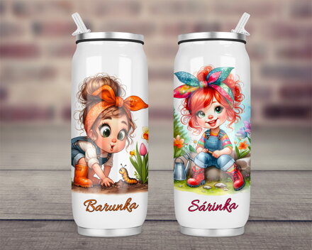 Termoska Coca-Cola Holčička na zahradě