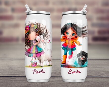 Termoska Coca-Cola Holčička se zvířátkem