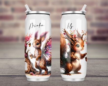 Termoska Coca-Cola Květinová veverka