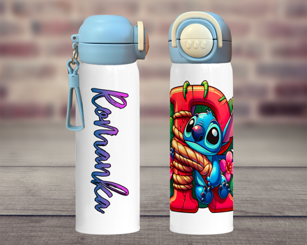 Termoska DUO Abeceda Modrá příšerka