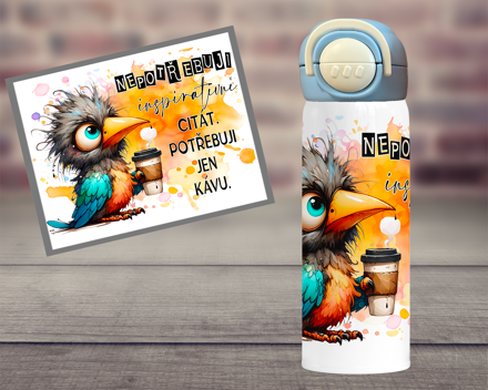 Termoska DUO Potřebuji KÁVU