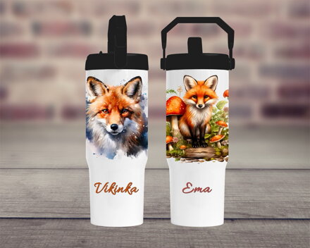 Termoska s pítkem Liška