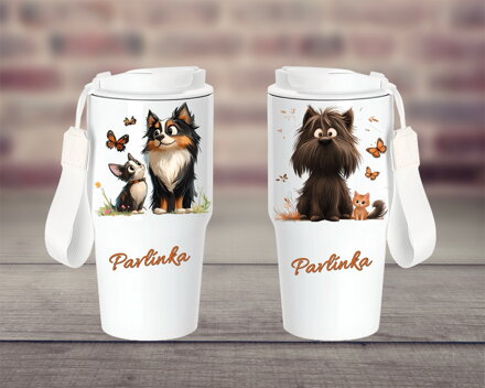 Termoska s poutkem Cat & Dog