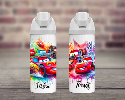 Termoska dvojitá Duhová auta