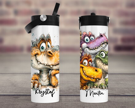 Termoska velká Kreslený Dinosaurus