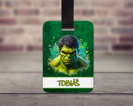 Visačka na zavazadlo Hulk