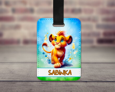 Visačka na zavazadlo Lví Král