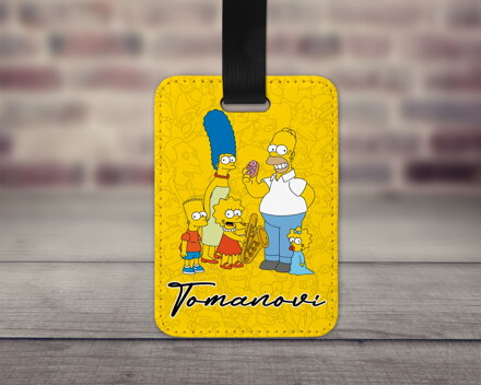 Visačka na zavazadlo Simpsons 1