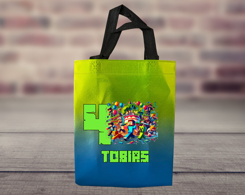 Dárková taška Narozeniny Svět kostek