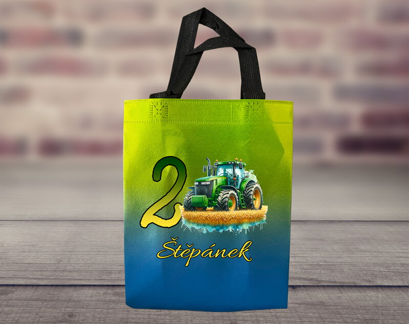 Dárková taška Narozeniny Traktory Dárková taška Narozeniny Traktory