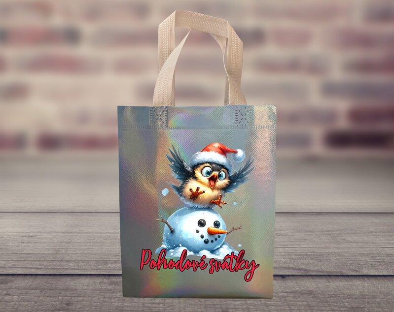 Dárková taška Vánoční Bird