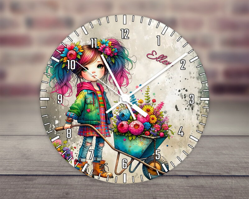 Hodiny Quirky girl