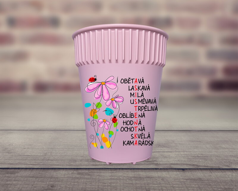 HOT CUP kelímek Asistentka kytky
