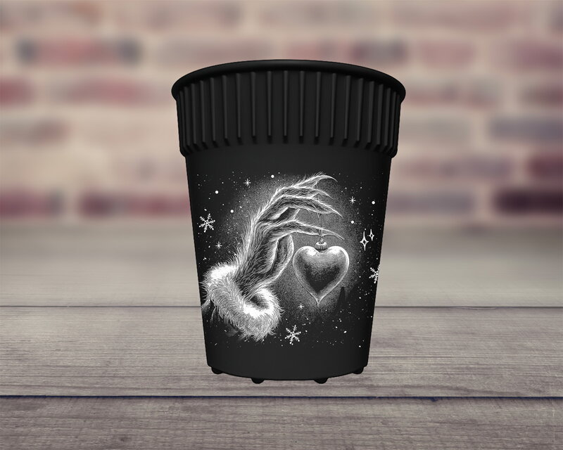 HOT CUP kelímek Grinch WHITE